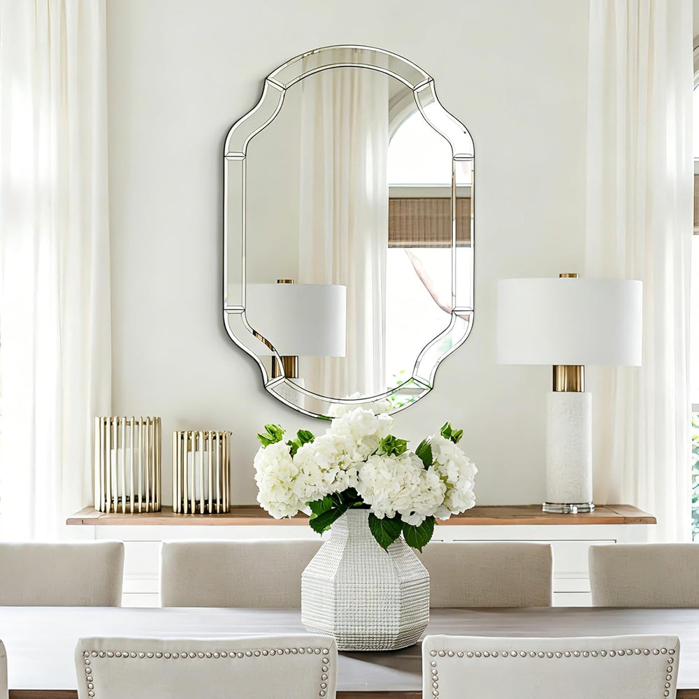 Decorative Mirrors for Wall Decor, 24" x 36" Large Beveled Wall Mir...