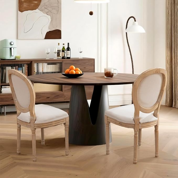 French Country Dining Chairs Set of 6,Farmhouse Upholstered Dining Room Chair...