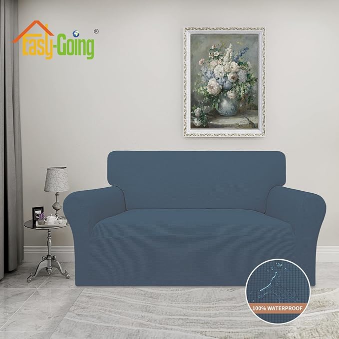 Easy-Going 100% Waterproof Loveseat Couch Cover, Dual Waterproof Sofa Cover - Image 2