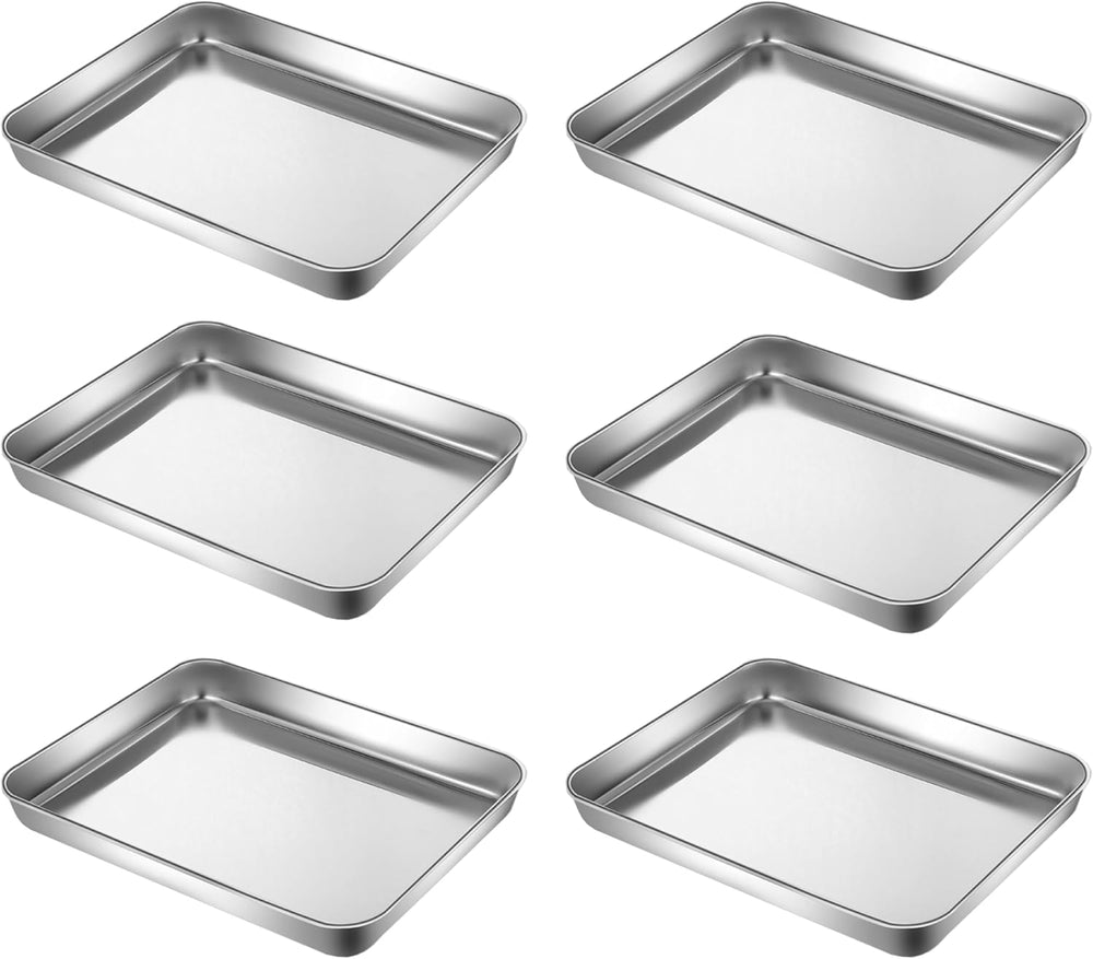 Small Cookie Baking Sheet Pans Stainless Steel 304 Little Tiny Serving Tray