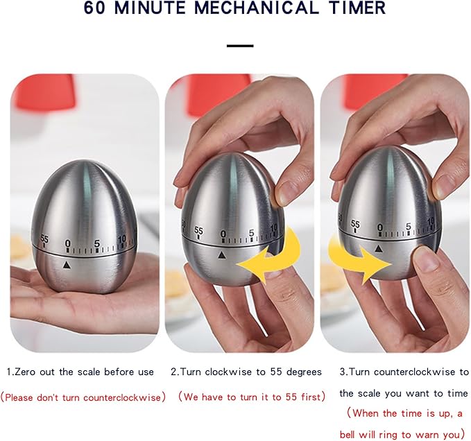 60 Minute Egg Timer, Kitchen Timers - Image 6
