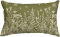AVOIN colorlife Wildflowers Spring Moss Green Throw Pillow Cover, 12 x 20 Inch by AVOINcolorlife