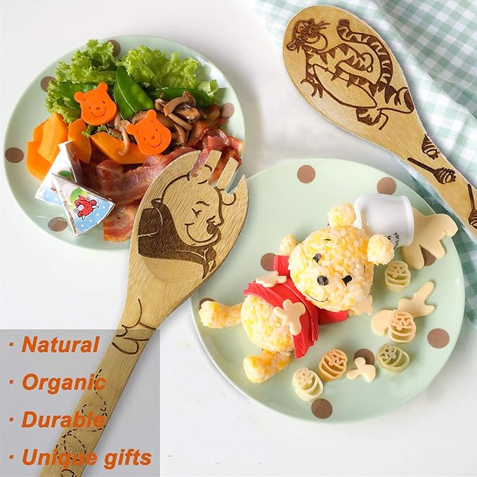 5 Cartoon Wooden Spoons for Cooking - Image 4