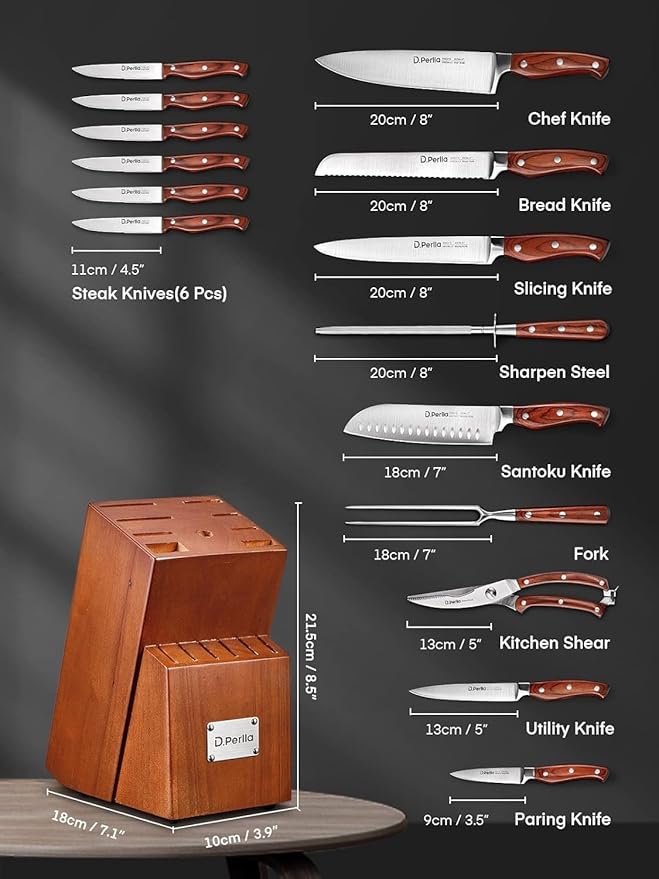 Kitchen Knife Set, Knife Block Set - Image 2