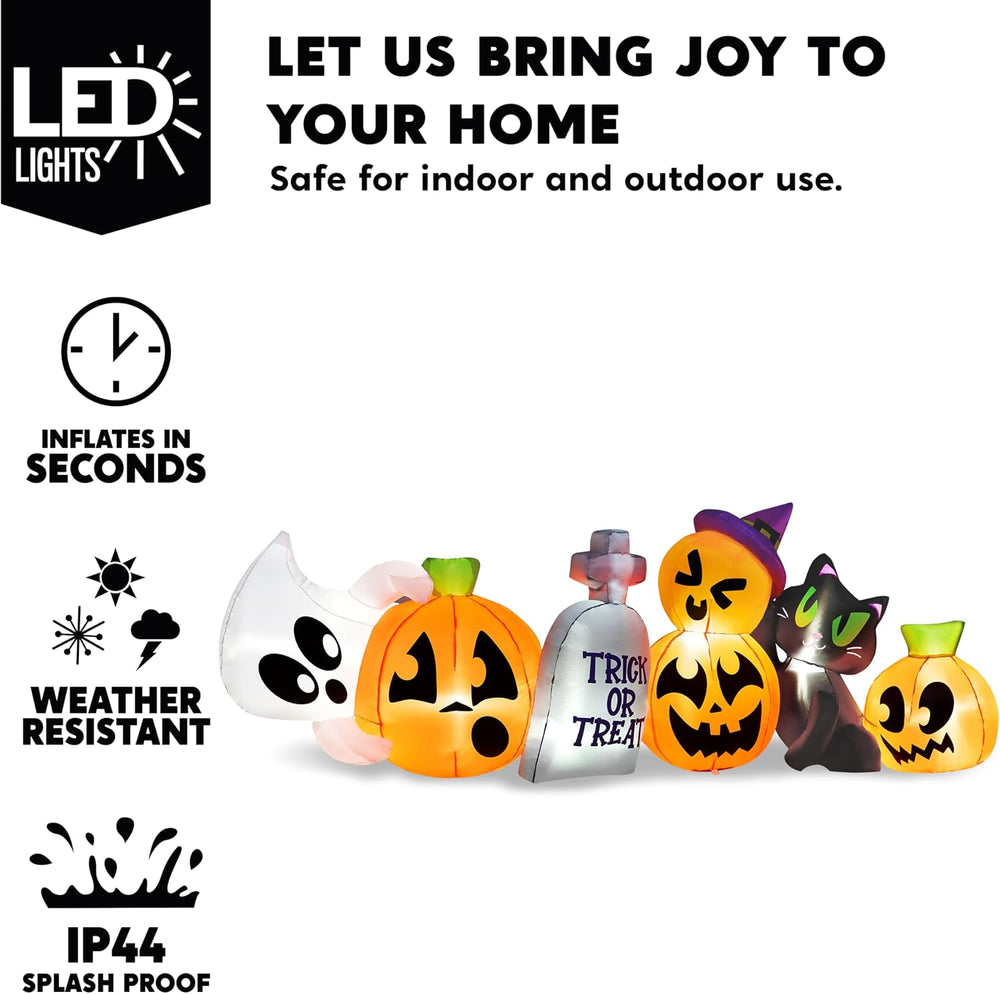 Joiedomi 8 FT Long Halloween Inflatables Outdoor Decoration, Halloween Blow U...