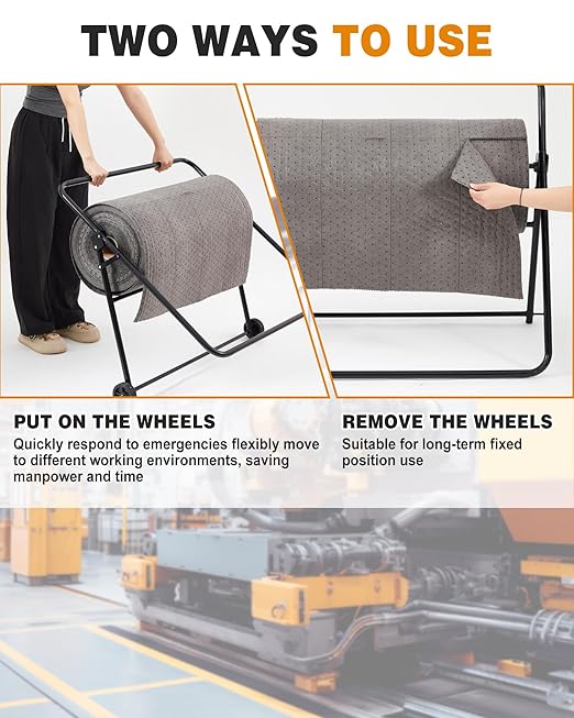 Blulu Adjustable/Mobile Mat Roll Holder