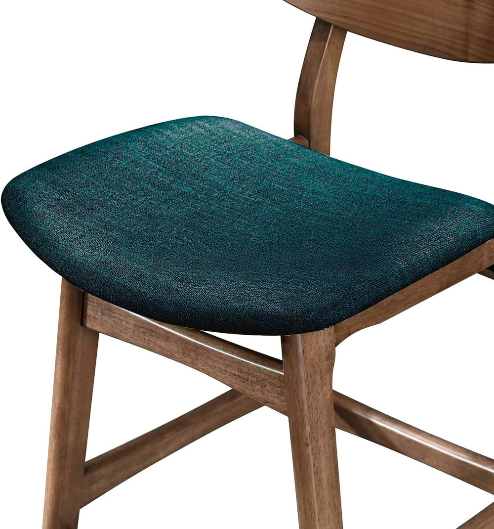 New Classic Furniture Oscar Wood Counter Chair with Teal Cushion (Set of 4), ...