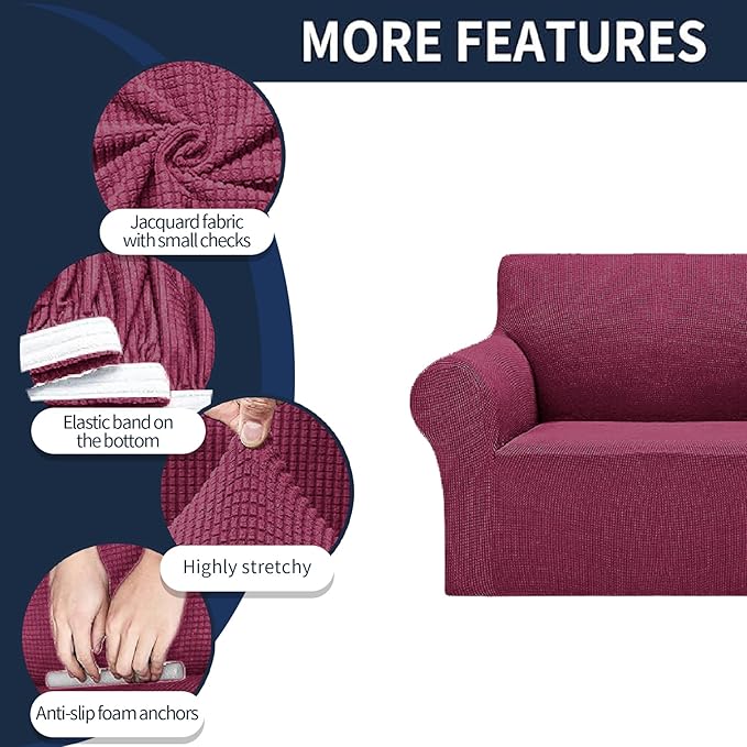 Cupuamon 2026 New Stretch Oversized Sofa Slipcovers Couch Sofa Cover - Image 4