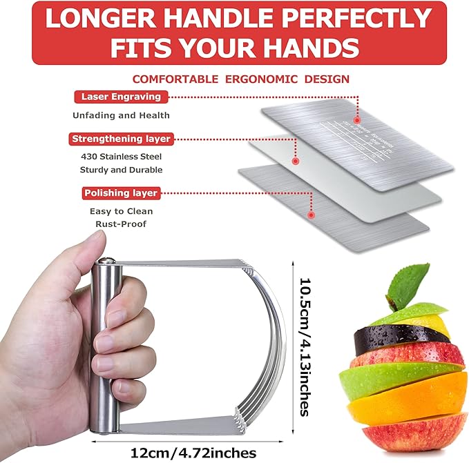 Pastry Cutter Dough Scraper Dough Cutter Scraper Tool Kitchen Pastry Blender - Image 6