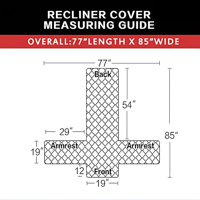 Easy-Going Recliner Chair Covers Reversible Recliner Slipcovers Water Resistant - Image 6