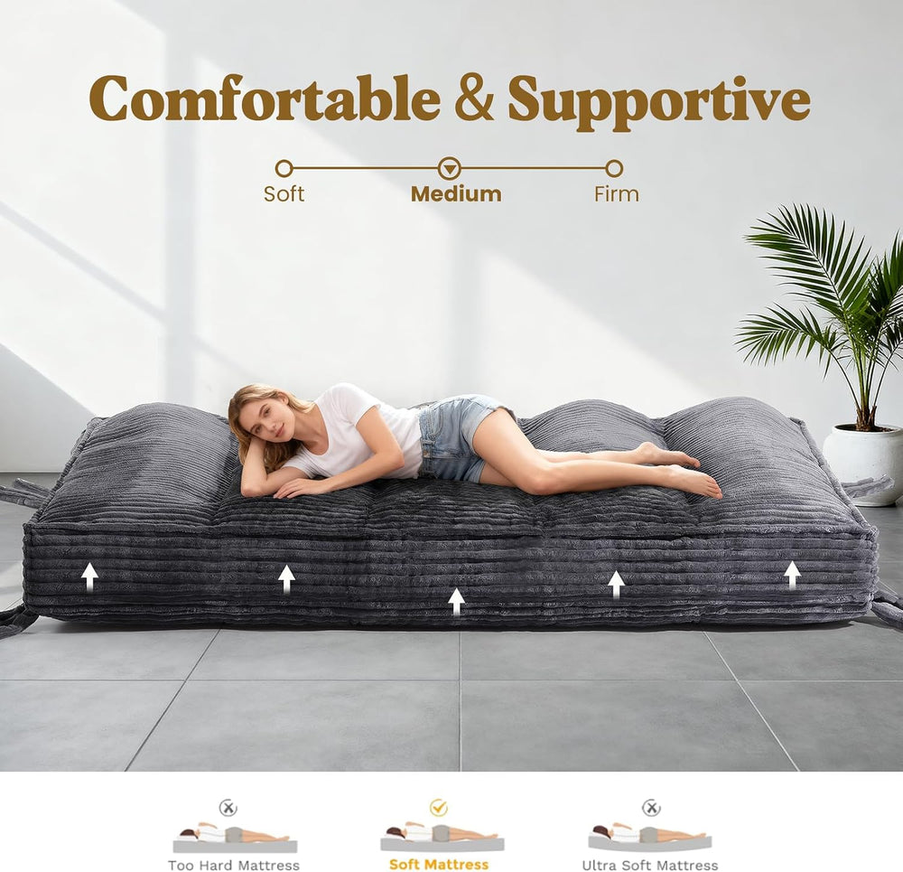 10" Futon Mattress Queen Size, Ultra Thick Futons Sofa Couch Bed Sleeper...