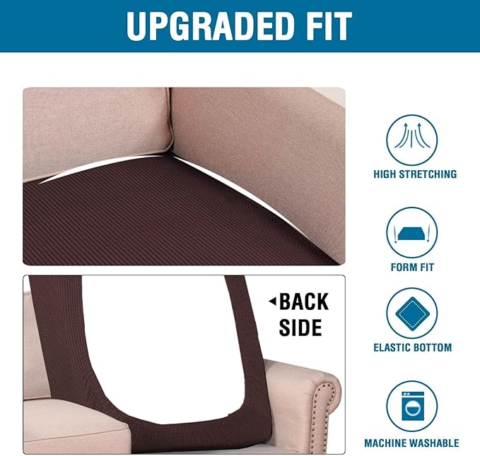 H.VERSAILTEX Super Stretch Individual Chaise Cover Sectional Couch Covers