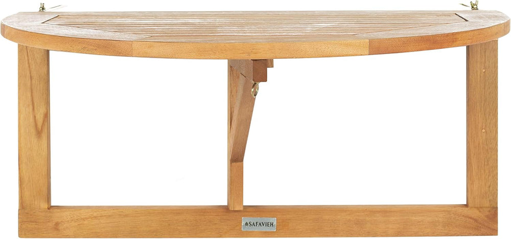 Safavieh PAT7045A Outdoor Collection Owens Natural teak wood Balcony Hanging ...