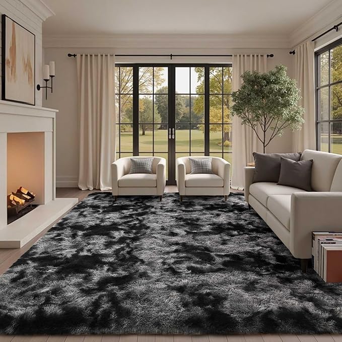 10x14 Ft Extra Large Shag Rugs for Living Room, Ultra Soft Fluffy Furry Area by Cuzwlovita