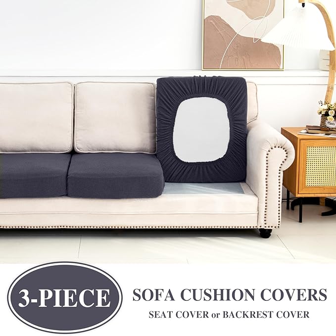 Couch Cushion Covers Seat Cushion Cover Stretch Couch Cover Separate Sectional - Image 3