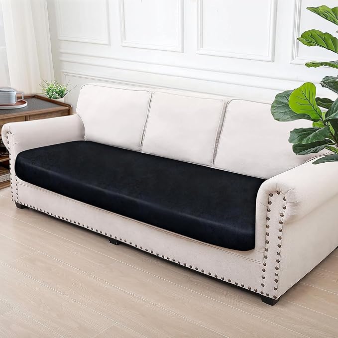 Leather Look Couch Cushion Covers Sofa Seat Slipcovers Sets Couches Furniture - Image 7