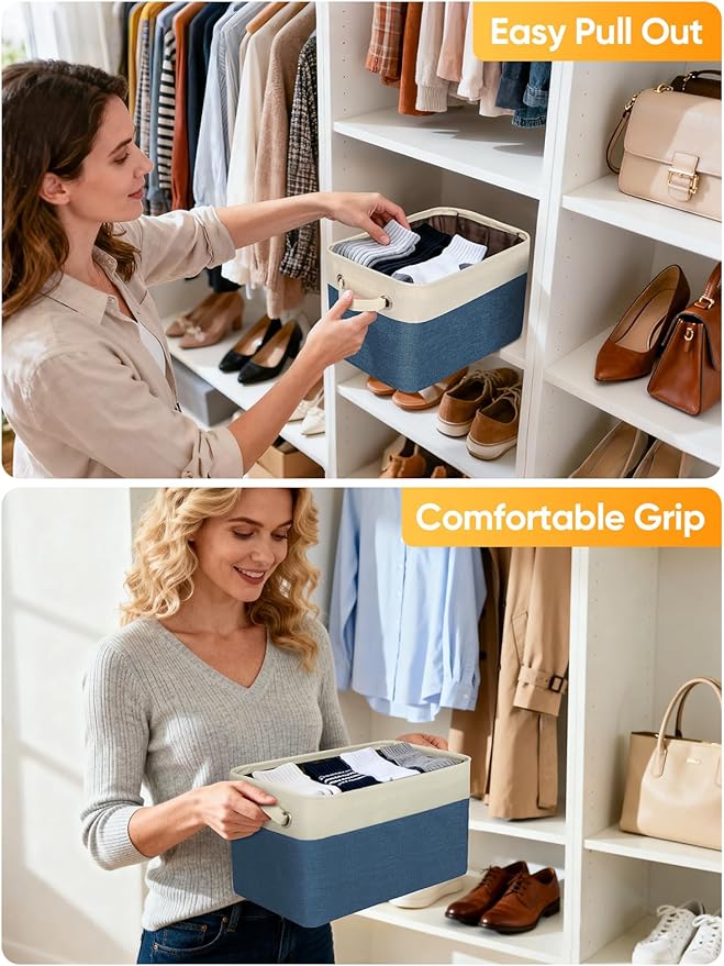 BALEINE 1 Pack Fabric Closet Storage Bins - Image 5
