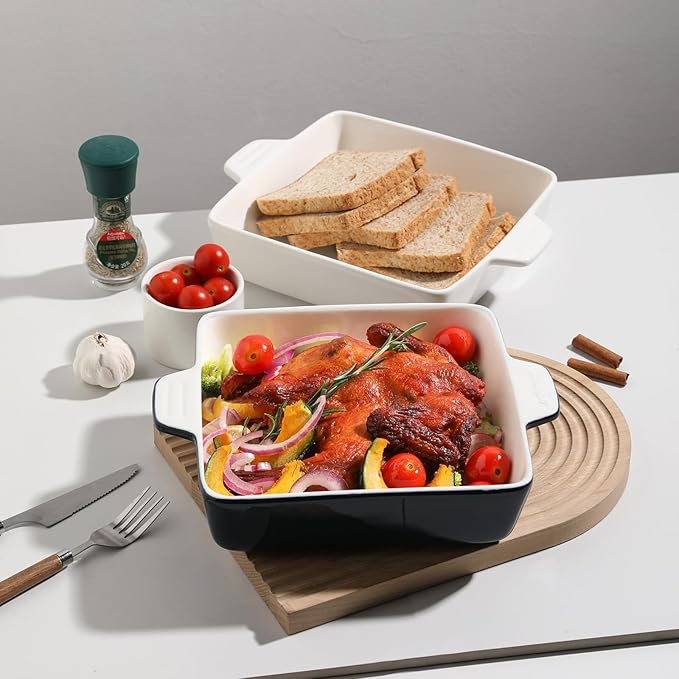 Sweejar Ceramic Baking Dish, 9 x 9 Cake Baking Pan - Image 3