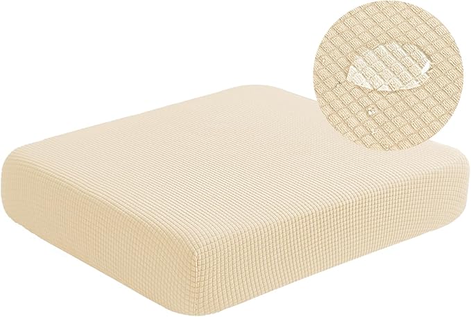 Water Repellent Sofa Cushion Slipcovers, Stretch Couch Cushion Cover by Unknown