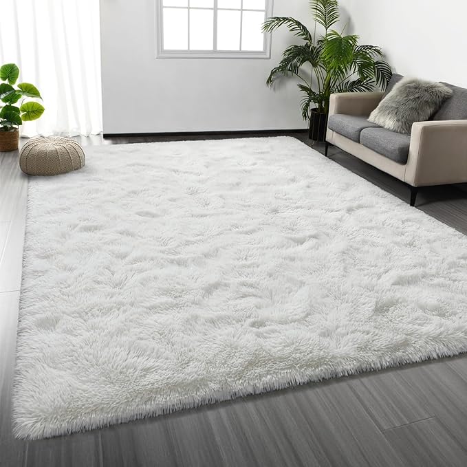 Deerhoo Large Shag Area Rugs 6 x 9, Plush Fuzzy Rugs by Deerhoo