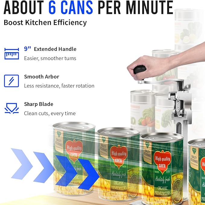 Commercial Can Opener Heavy Duty, Professional Industrial Kitchen Tool - Image 5