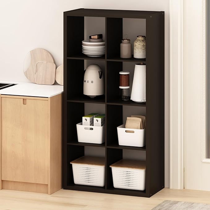 Furinno HERMITE Kitchen Island, 8-Cube Coffee Bar, Extra Thick Kitchen Storage - Image 5
