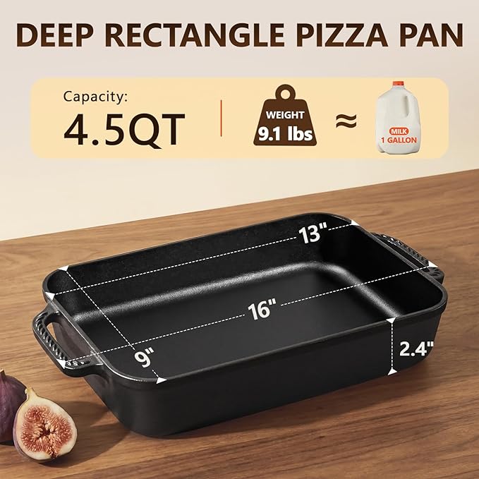 Cast Iron Detroit Pizza Pan - Image 3