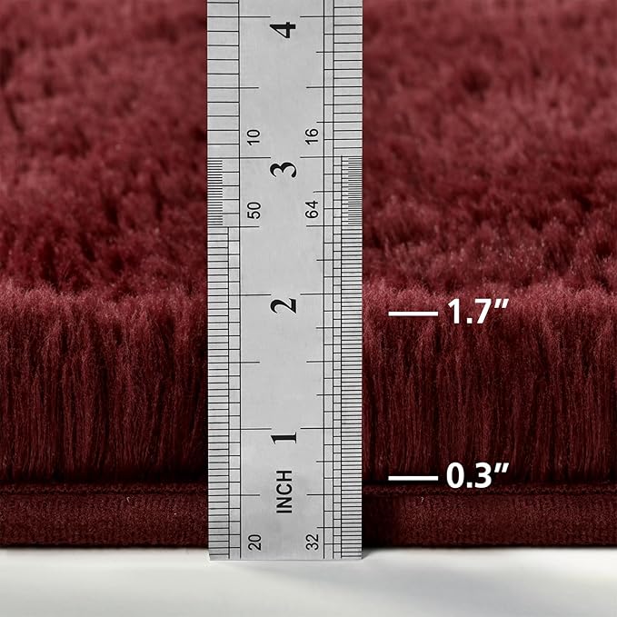 Deerhoo Large Shag Area Rugs 6 x 9, Plush Fuzzy Rugs - Image 2