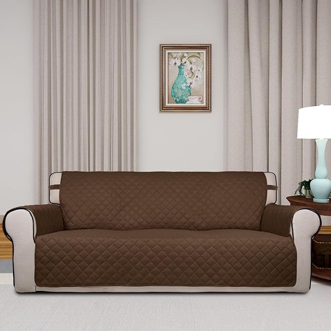 PureFit Reversible Quilted Sofa Cover, Water Resistant Slipcover Furniture - Image 2