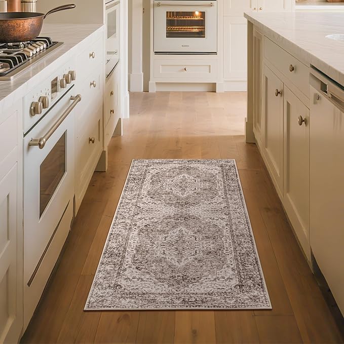 Lofus 2x5 Runner Rug for Hallways, Washable Kitchen Rugs, Non-Slip Rugs for - Image 2