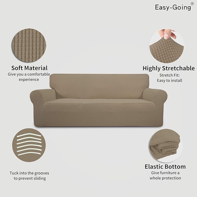 Easy-Going Stretch Oversized Sofa Slipcover 1-Piece Sofa Cover Furniture - Image 3
