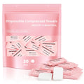 Disposable Compressed Face Towels, Ultra Soft Large Size Compressed Towel Tablets Portable Washcloth Reusable for Travel Camping Hiking Outdoor Sports Beauty Salon (30Pcs)