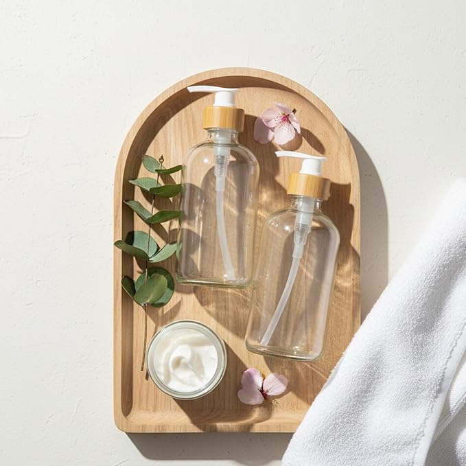 SAVVY & SORTED Glass Hand Soap Dispenser Bathroom, Dish Soap Dispenser - Image 7