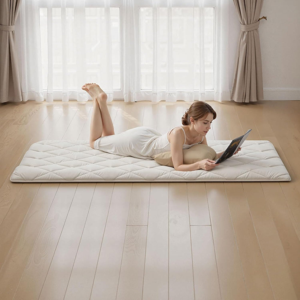 VEVOR Japanese Floor Mattress, Futon Mattress, 100% High Density Comfortable ...