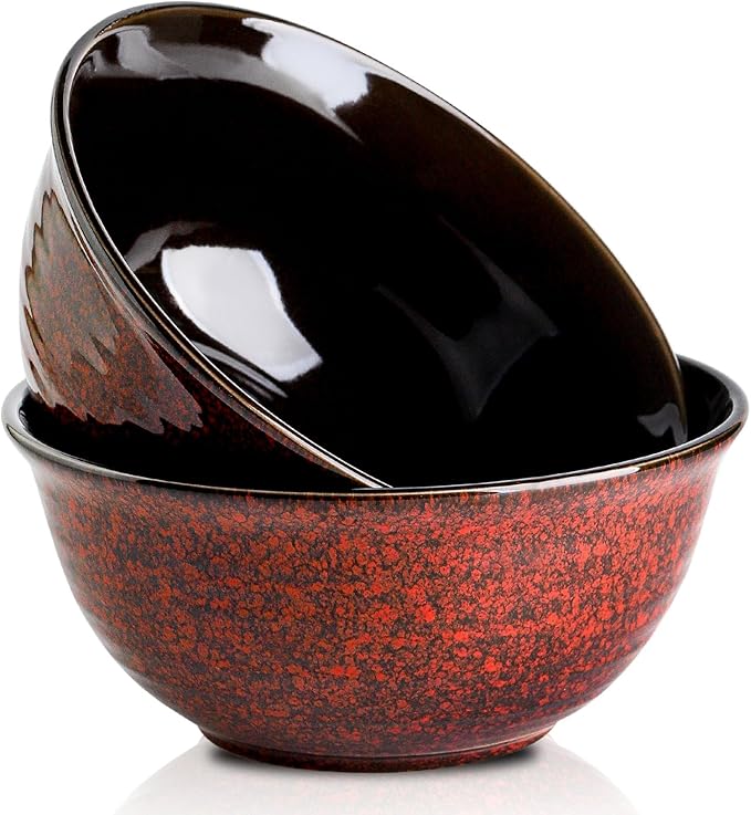 HASENSE Serving Bowls, 84 Ounce Ceramic Mixing Bowls Set of 2 by Hasense