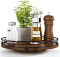Farmhouse Oak 10" Lazy Susan Turntable Organizer by AMH