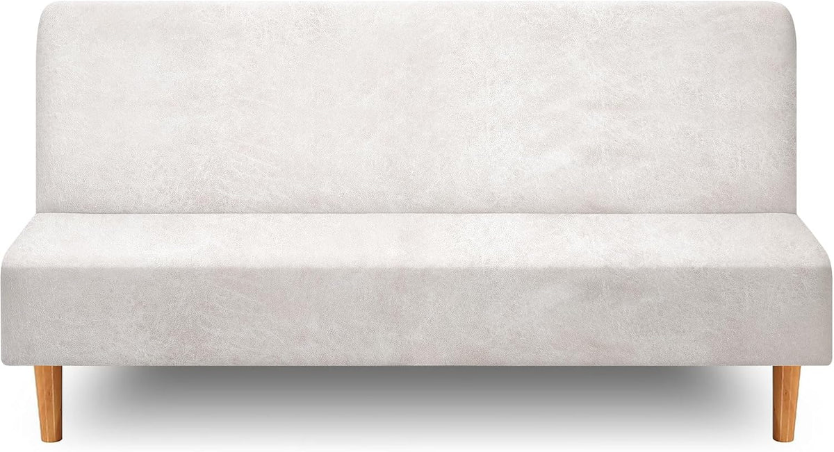 armless futon slipcover, furniture protector without armrests, futon, main product view