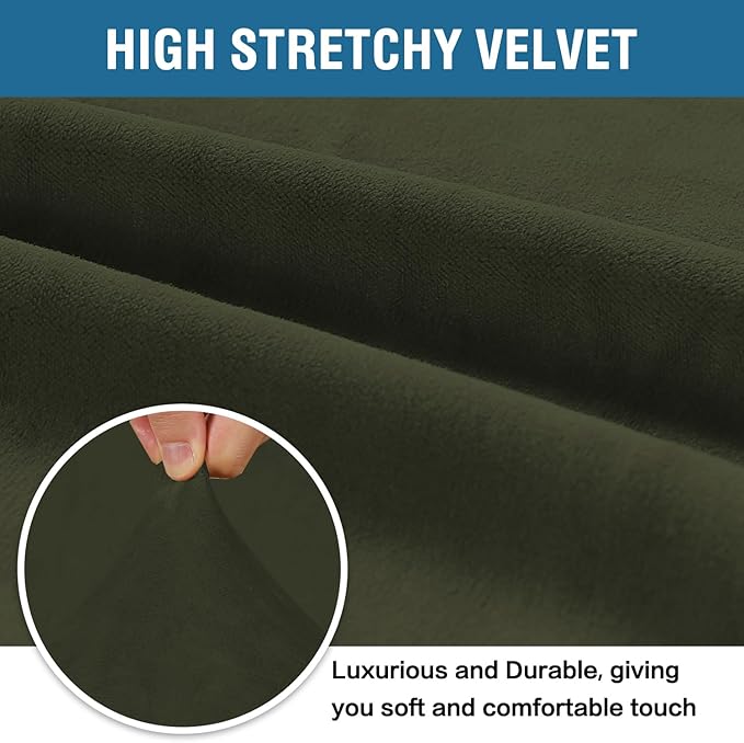 H.VERSAILTEX Stretch Velvet Sofa Covers - Image 3