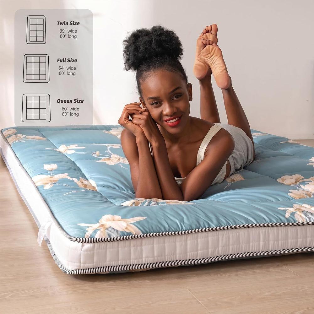 MAXYOYO Futon Mattress, Japanese Floor Mattress Folding Sleeping Pad