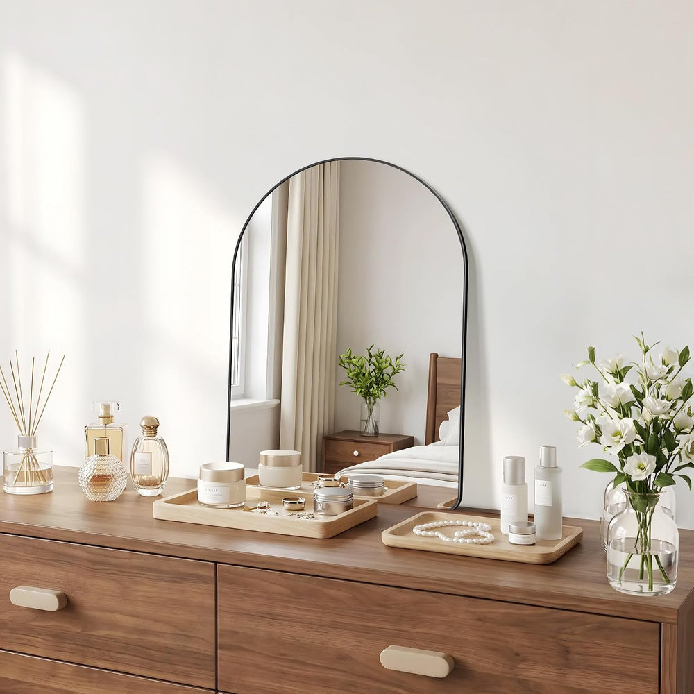 Arched Bathroom Mirror 24x16 Inch 2-Pack, Black Bathroom Mirror Wall Mounted ...