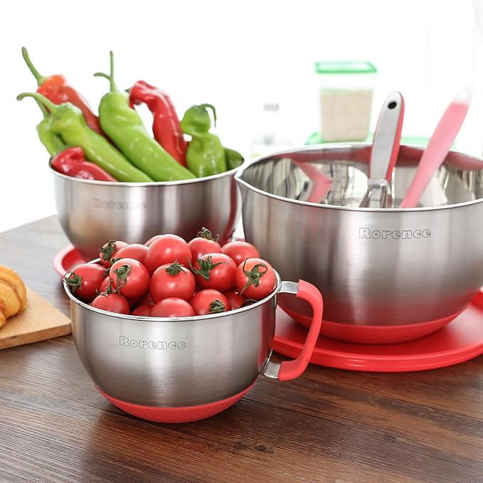 Rorence Stainless Steel Mixing Bowls: Metal Mixing Bowl Set - Image 7