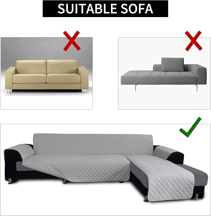 Easy-Going Sofa Slipcover L Shape Sofa Cover Sectional Couch Cover Furniture - Image 4