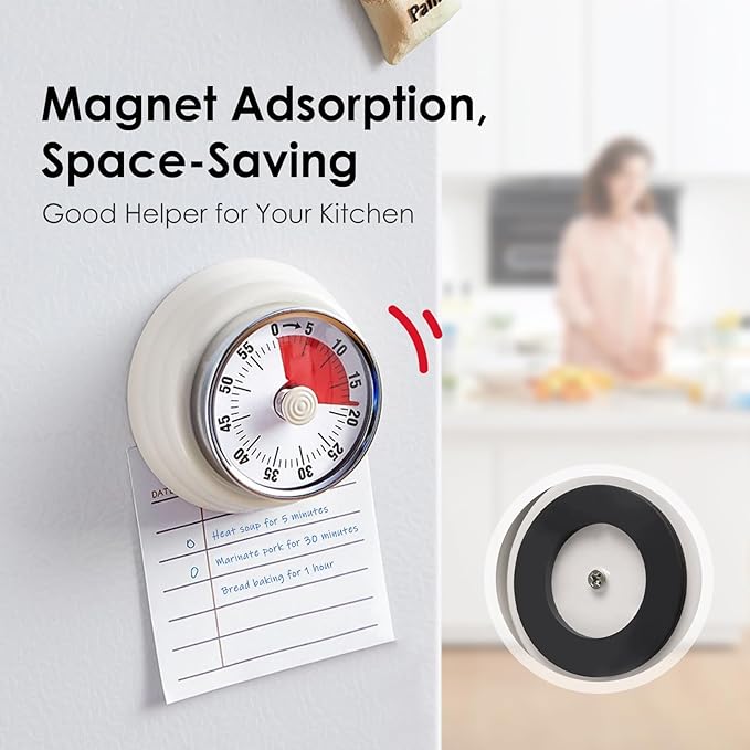 Visual Timer, Teeloray 60-Minute Countdown Timer, Kitchen Timer - Image 2