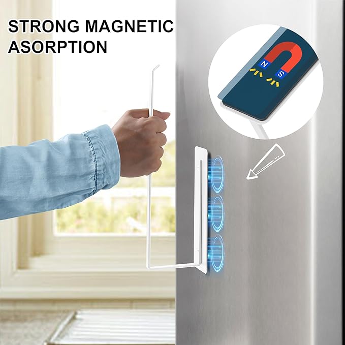 Magnetic Paper Towel Holder, Heavy Duty Strong Magnet Backing, 12” x 3” - Image 3