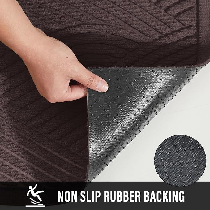 HIYARD Sturdy Front Door Mat, Absorbent Muddy Dirt Resist Welcome Door Mats - Image 3