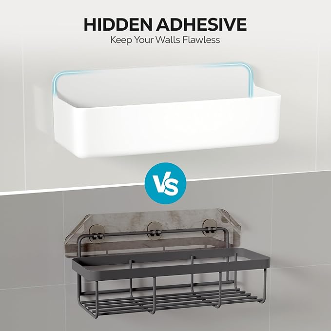Nieifi Adhesive Wall Shelf, Shower Shelves, Shower Organizer - Image 5