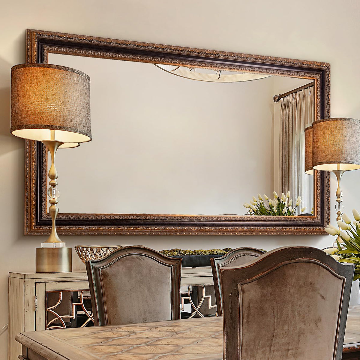 large decorative mirror for living room, 53.5" x, main product view