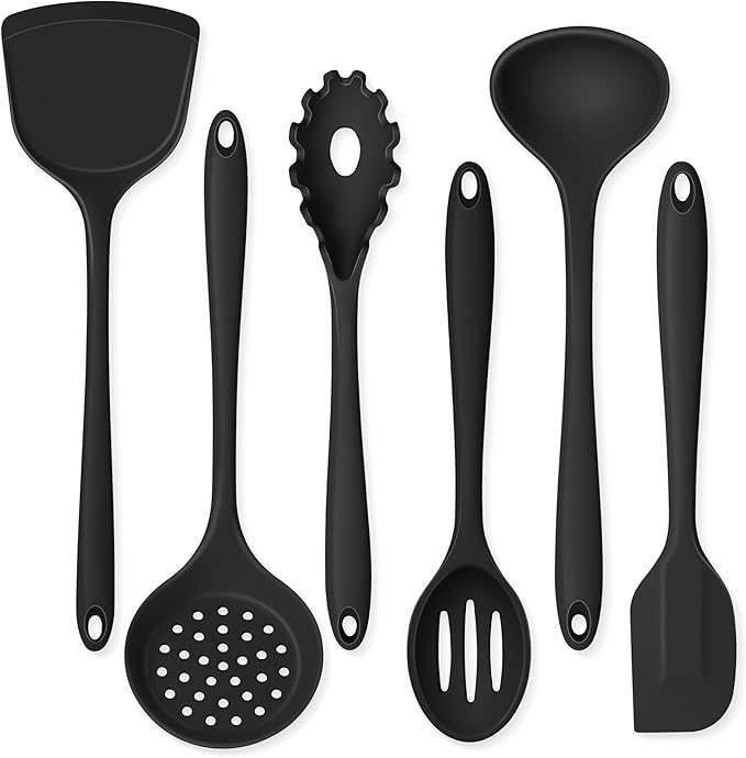 Onader Cooking Utensils Set of 6, Non Toxic & Dishwasher Safe by Onader