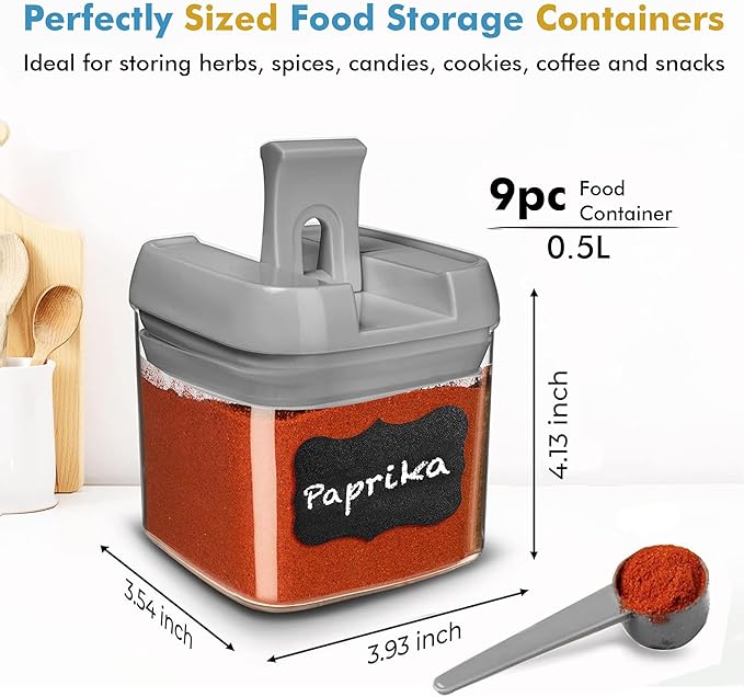 Shazo 9 PC Airtight Food Storage Containers