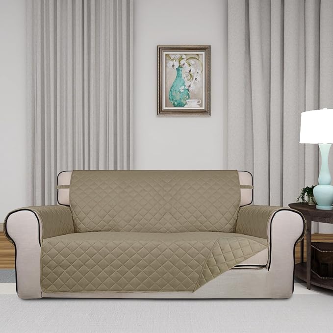 PureFit Reversible Quilted Sofa Cover, Water Resistant Slipcover Furniture - Image 2